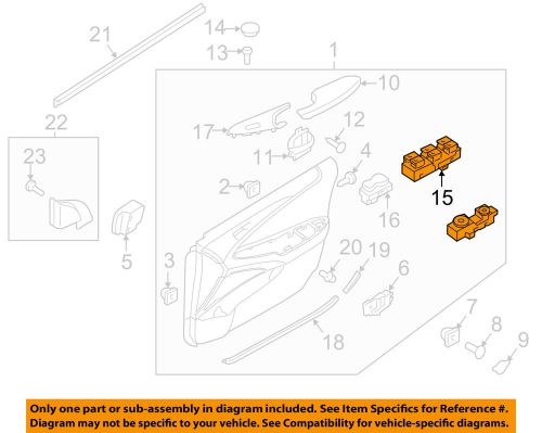 Hyundai oem 11-15 sonata front door-window switch 935703s000yda