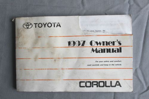 1997 toyota corolla owners manual used free shipping