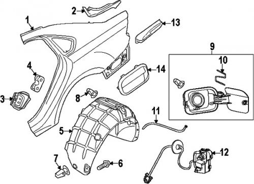 Volkswagen 5c6810773h genuine oem actuator