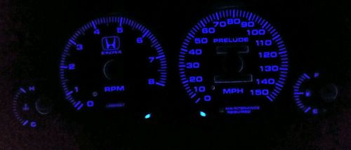 97-01 honda prelude custom reverse glow guages