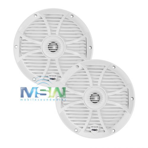 Wet sounds sw-808-w 8&#034; 300w 2-way salt water 808 series marine speakers (white)