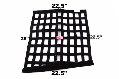 Rjs racing sfi 27.1  black ribbon angle window net 22.5 x 22.5 x 22.5 x 25