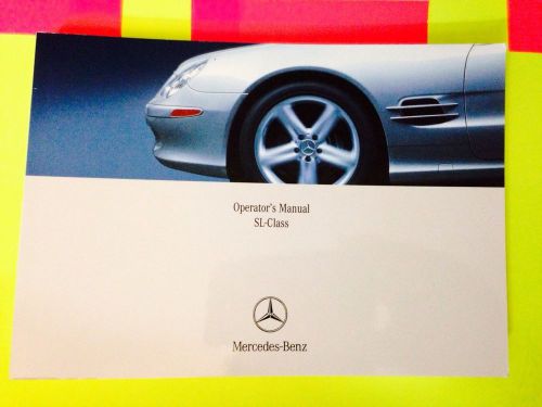 2005 mercedes sl500 sl55 sl600 sl65 amg sl owners manual fast (((((new))))) new!