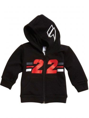 Shift two two toddler kids zip up hoody / black-white-red / large