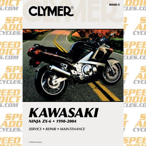 Clymer m468-2 service shop repair manual kawasaki ninja zx-6 1990-2004