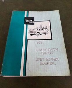 1991 chevrolet gmc s/t truck gm factory service shop repair manual