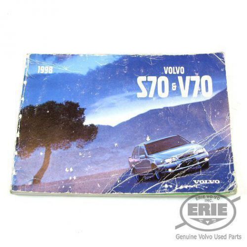 Original volvo owner&#039;s manual for volvo s70/v70 1998