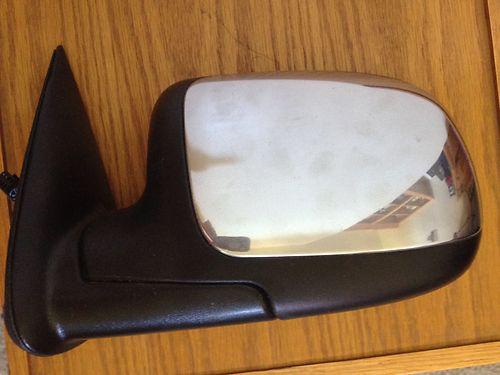 Oem chevy gmc 99-02 power  driver side view left lh mirror chrome