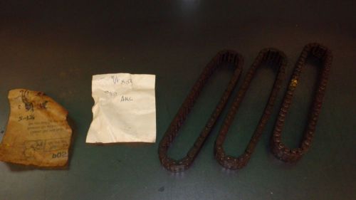 Lot of (3) new vintage timing chains c357 1962 1963 1964 amc nash rambler 196