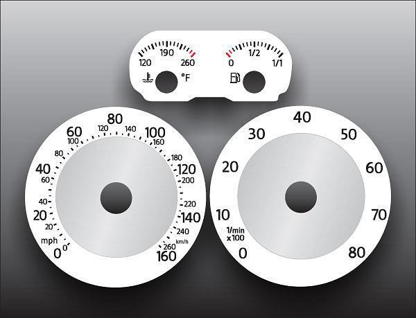 2005-2008 volkswagen jetta instrument cluster white face gauges 05-08 vw