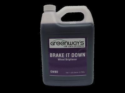 Wheel cleaer. greenways car care wheel brightner. dilutable wheel cleaner