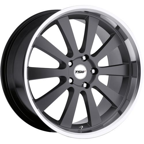 19x8 gunmetal tsw londrina wheels 5x100 +35 dodge neon srt neon 5-lug stratus