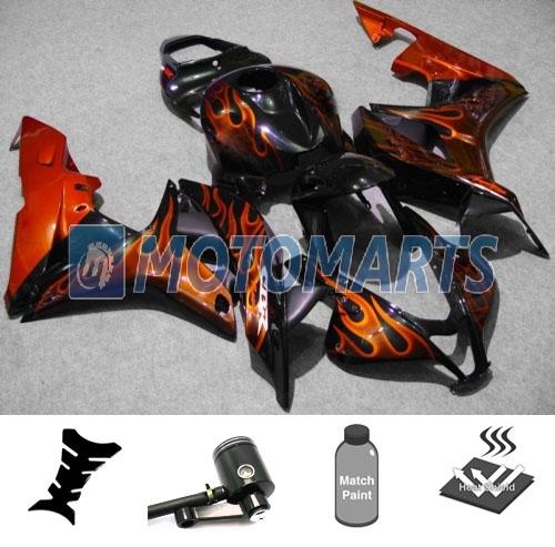 Bundle inj fairing w/ brake fluid reservoir oil pot for honda cbr600rr 07 08 eab