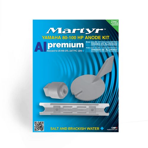 Martyr aluminum anode kit for yamaha 80-100hp outboards