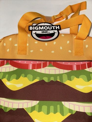 Big mouth 12+ can cooler bag - cheeseburger