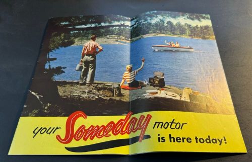 Vintage evinrude outboard motor sales brochure 16 pages  (419)