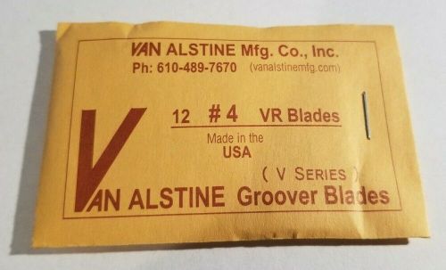 Van alstine round bottom tire groover blades 12 pack grooving vr #4 4/32&#034;