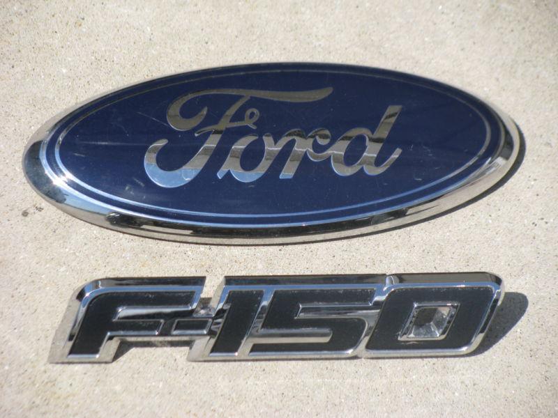 2010 f-150 ford blue oval emblems off tailgate oem