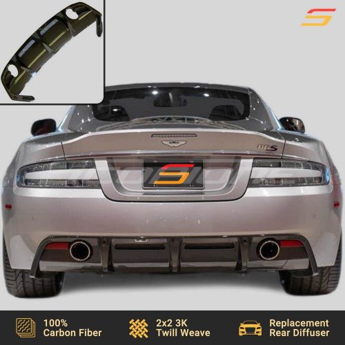 Scopione carbon fiber rear bumper diffuser for aston martin 08-12 dbs v12