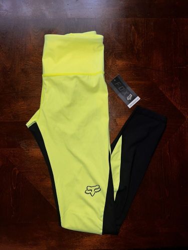 Fox racing boundary womens leggings green /black size s new with tags