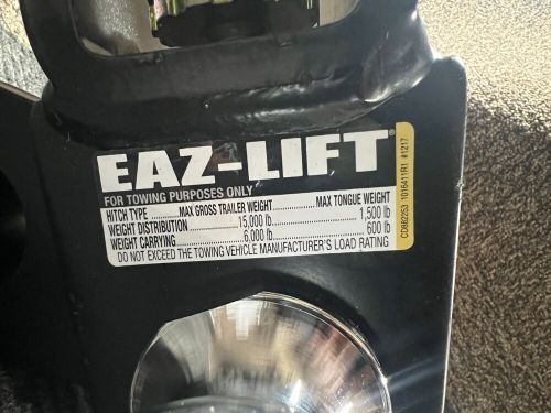 Eaz-lift ball mount hitch recurve weight distribution 600lb black, 1016411r1