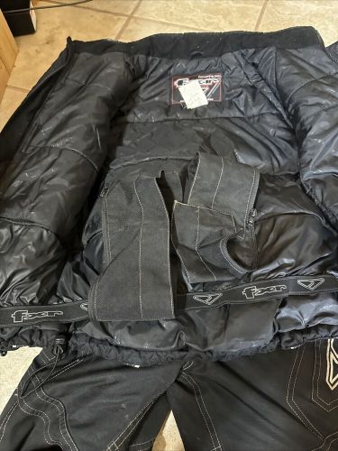 Fox racing youth black snowmobile suite