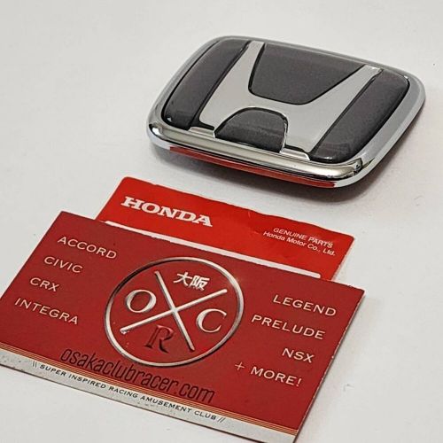 Oem honda s2000 rear emblem badge h logo 00-09 ap1 ap2 jdm silverstone metallic