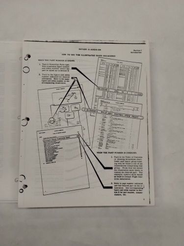 Beechcraft navy model t-34b aircraft illustrated parts breakdown-copy