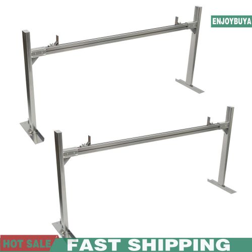 2pcs pick up truck ladder 71*14*34in aluminum ladder rack 800lbs capacity