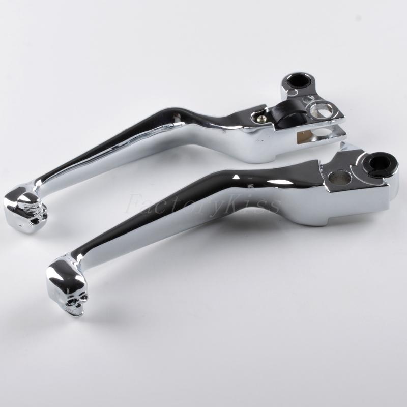 New chrome clutch brake levers for harley softail sportster xl v90