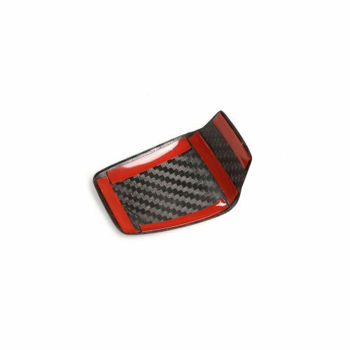 Real carbon fiber steering wheel cover trim fit for alfa romeo giulia/stelvio