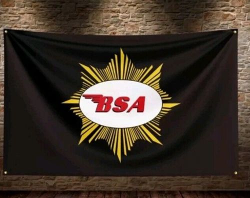 Bsa workshop/mancave advertising fan flag/banner