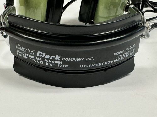 David clark h10-30 general aviation pilot’s headset headphones 2 plug