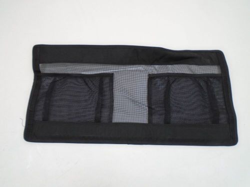 Boat seat back storage black mesh 28&#034; x 14&#034; marine