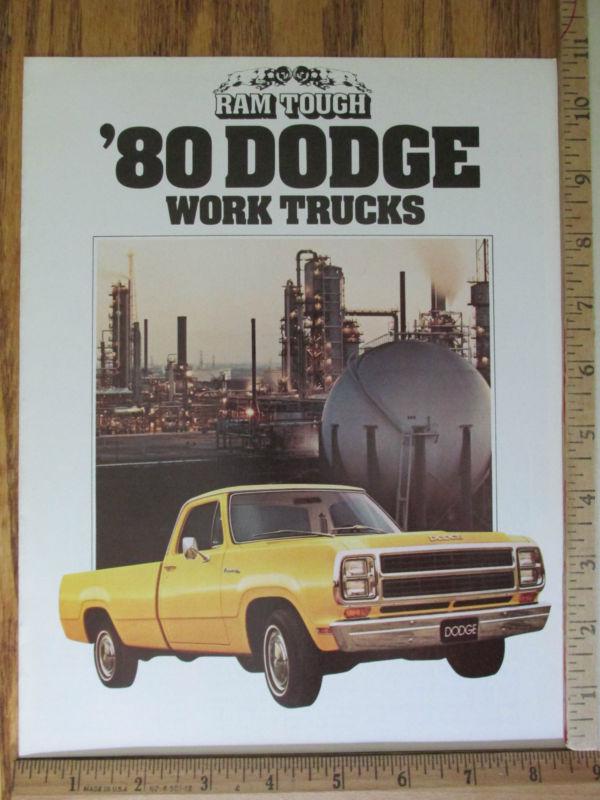 1980 80 dodge work truck ram d50 thru w400 sales brochure original