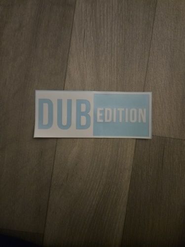 Dub edition decal sticker badge for  transporter, camper, motorhome &amp; van