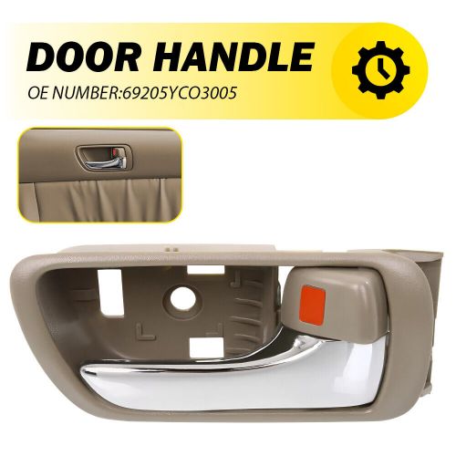 Door handle for toyota 2002-2006 camry chrome beige front or rear right inner