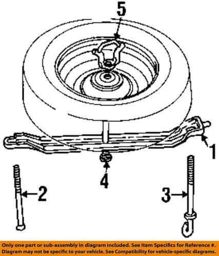 Ford oem eotz1448c spare tire carrier-mount bolt