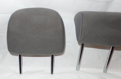 2010-2015 toyota prius rear 2nd row headrest head rest set of 3 gray cloth oem