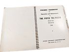 1960 piper tri-pacer owner&#039;s handbook pa-22-150 &amp; pa-22-16-rare unique airplane