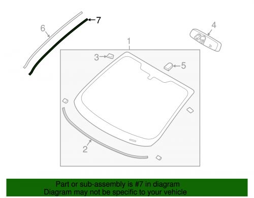 Genuine ford windshield molding retainer be8z-5403179-a