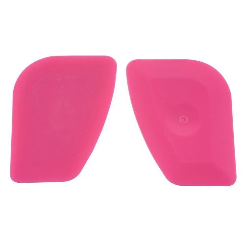 Convenient pink squeegee scraper set for easy film application and removal