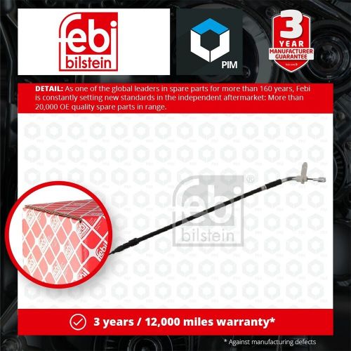 Handbrake cable fits mercedes b180 w245 2.0d rear left 05 to 11 om640.940 febi