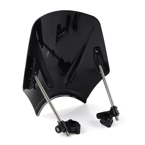 Windshield wind screen deflector wind shield black for universal motorcycle abs