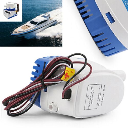 1100gph boat 12v marine automatic submersible bilge water pump float switch