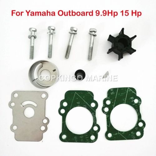 Water pump impeller repair kit for yamaha outboard 9.9hp 15hp 682-w0078-a1