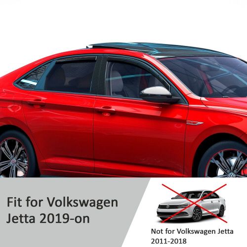 Rain guards vent visors shade for 2019-2024 volkswagen (vw) jetta