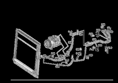 Genuine mercedes-benz refrigerant line 166-830-67-00