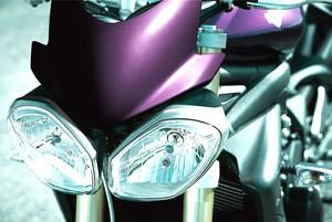 Triumph speed triple flyscreen kit imperial purple, part # a9708186-kf