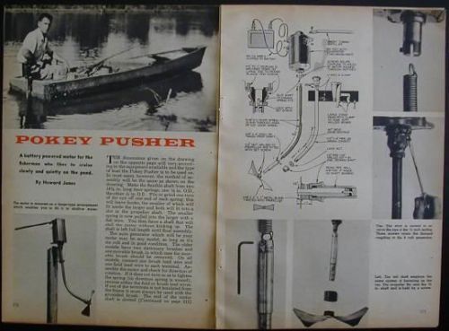 Wooden boat windshield+trolling motor 1950 how-to build plans